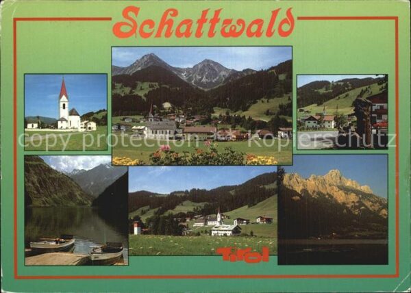 Schattwald Kirche Panorama