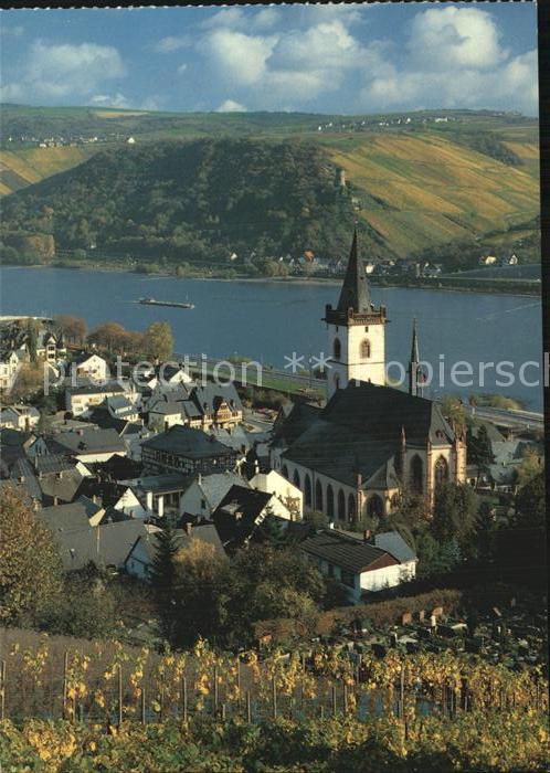 Lorch Rheingau Kirche Luftaufnahme