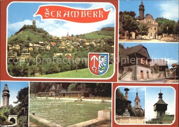 Stramberk Aussichtsturm Schloss Kirche Panorama