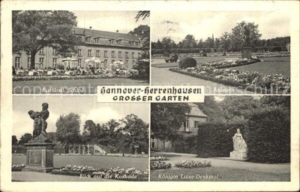 Herrenhausen Hannover Schloss Kaskade Anlagen Königin Luise-D