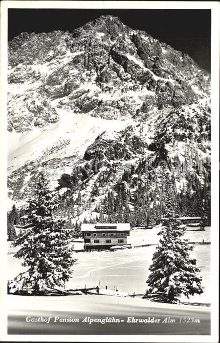 Ehrwald Tirol Gasthof Alpenglühn