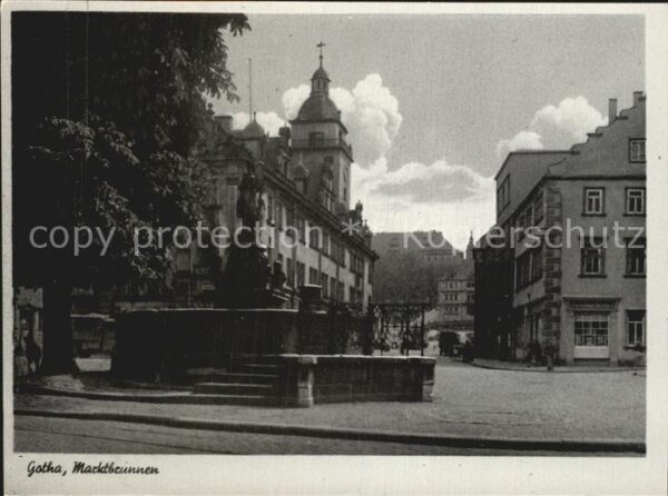Gotha Thueringen Marktbrunnen