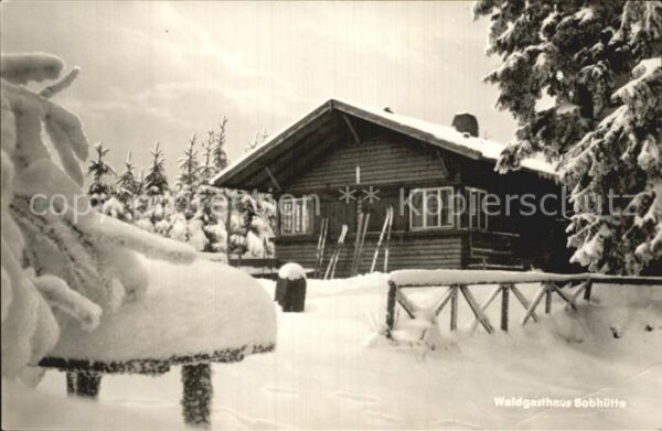 Ilmenau Thueringen Waldgasthaus Bobhütte
