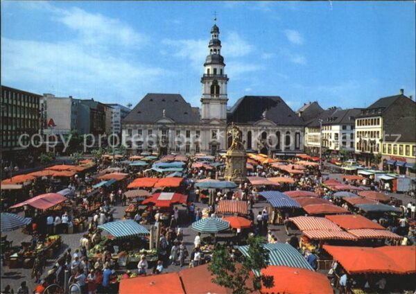 Mannheim Marktplatz Marktplatzbrunnen Altes Rath