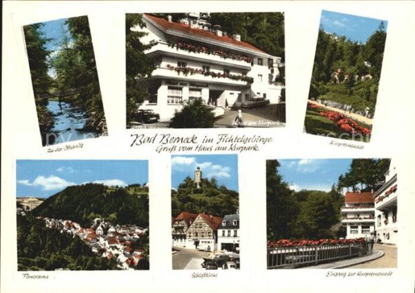 Bad Berneck Kurpromenade Schlossturm Ölschnitz