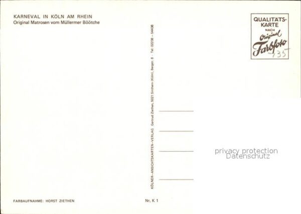 Koeln Rhein Karneval Original Matrosen Müllermer Bö – Bild 2