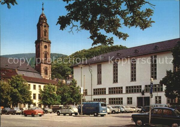 Heidelberg Neckar Universitätsplatz Jesuitenkirche