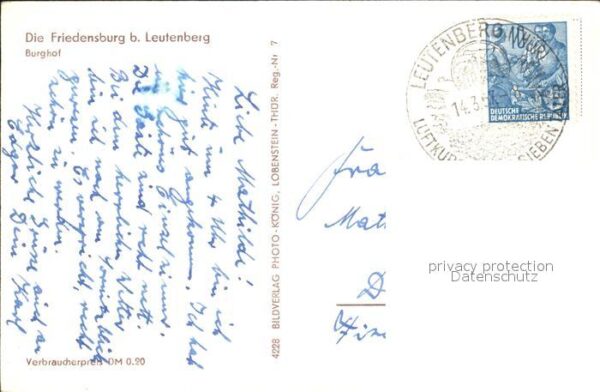 Leutenberg Thueringen Friedensburg Burghof – Bild 2
