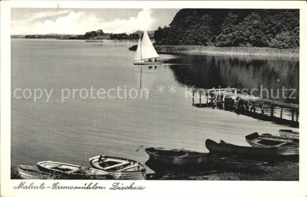 Malente-Gremsmuehlen Segelboot Diecksee
