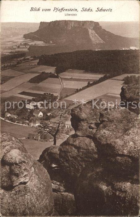 Pfaffenstein Koenigstein Saechsische Sch Teilansicht