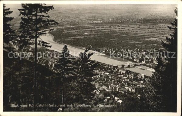 Heidelberg Erzgebirge Königsstuhl Restaurant Rheinebene