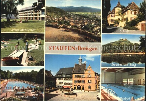 Staufen Breisgau Haus Münstertal Schloß Stadtsee und Bur