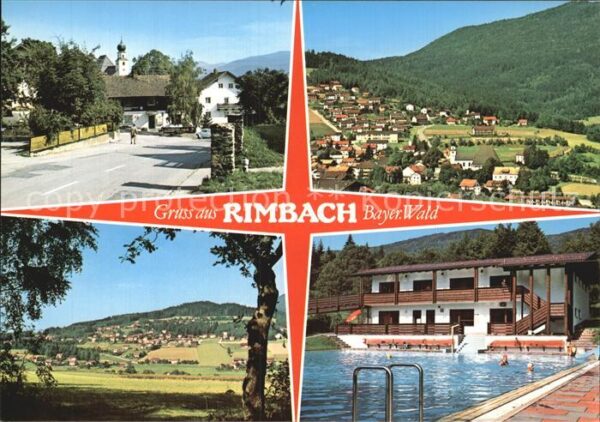 Rimbach Bayrischer Wald Fliegeraufnahme Freibad