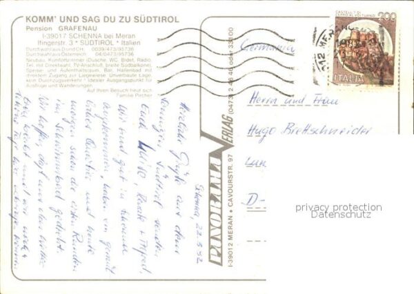 Schenna Meran Pension Grafenau – Bild 2