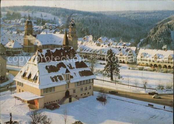 Freudenstadt Marktplatz im Winter
