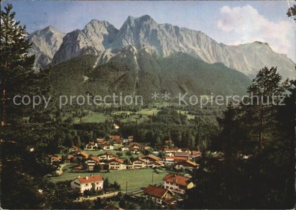 Grainau mit Alpspitze Zugspitze