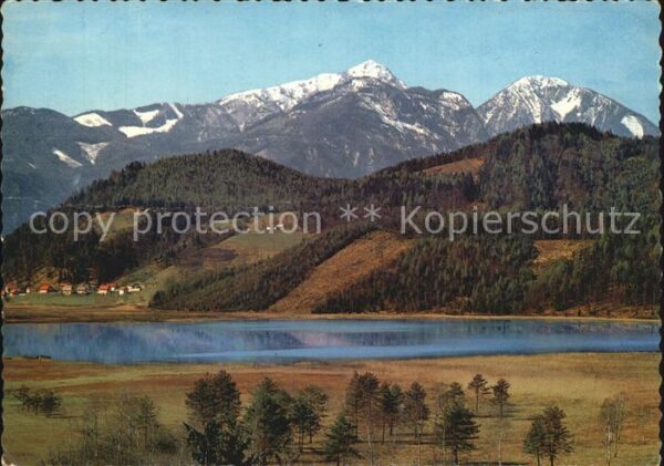 Klagenfurt Woerthersee Gösseldorfer See mit Hochobir