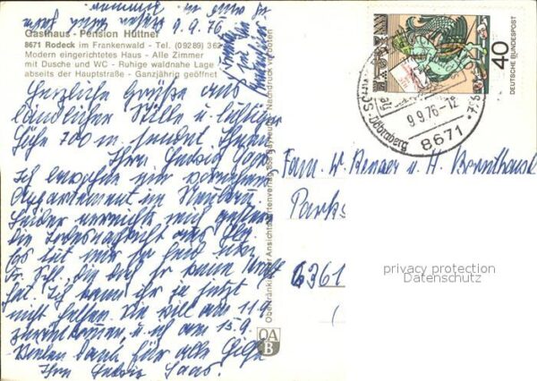 Rodeck Gasthaus Pension Hüttner – Bild 2
