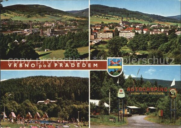 Vrbno pod Pradedem Fliegeraufnahme Camping Freibad