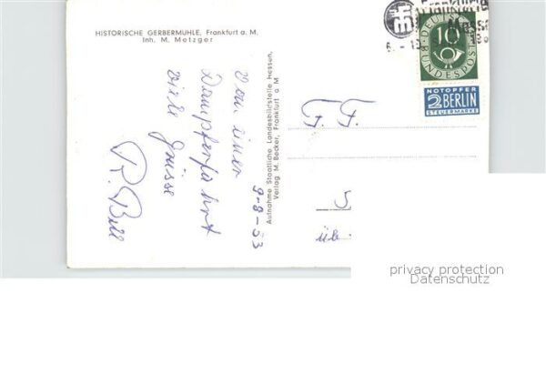 Frankfurt Main Gerbermühle – Bild 2
