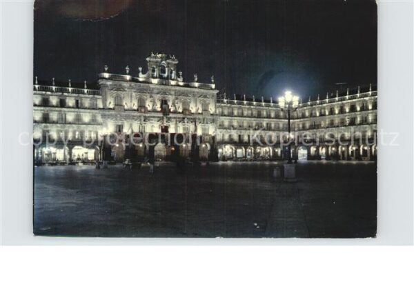 Salamanca Castilla y Leon Plaza Mayor bei Nacht