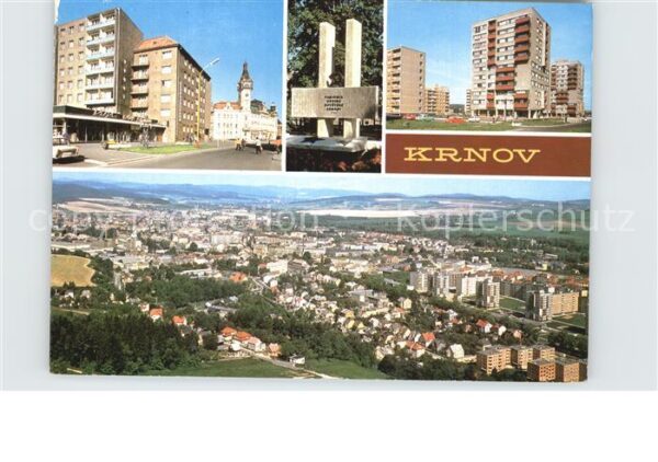 Krnov Fliegeraufnahme und Ortspartien