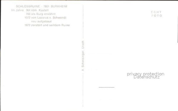 Burkheim Kaiserstuhl Schlossruine – Bild 2