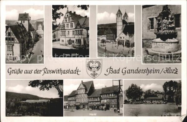 Bad Gandersheim Roswithastadt Rathaus Stiftskirche Zoll