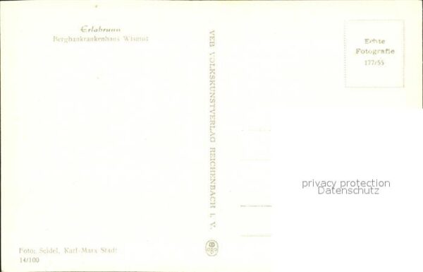 Erlabrunn Erzgebirge Berghauskrankenhaus Wismut – Bild 2