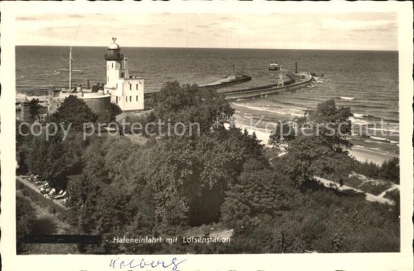 Kolberg Ostseebad Kolobrzeg Hafeneinfahrt Lotsenstation