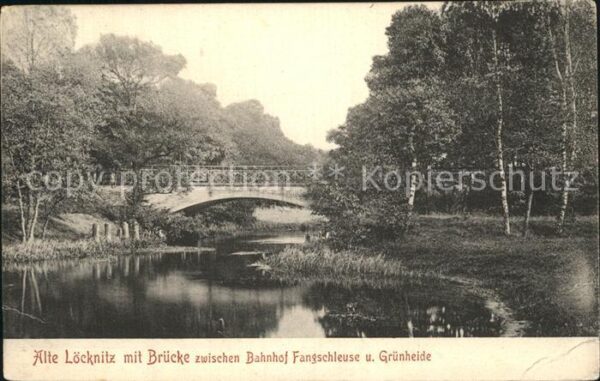 Gruenheide Vogtland Alte Löcknitz Brücke Bahnhof Fangschleu