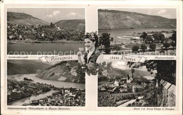 Bingen Rhein Rheinanlagen Mäuseturm Ruine Ehrenfels