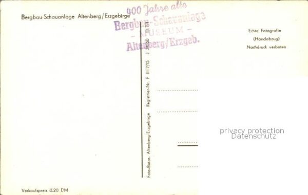 Altenberg Erzgebirge Bergbau Schauanlage – Bild 2