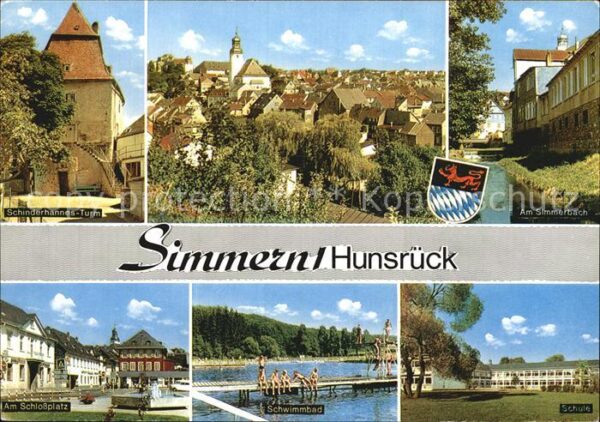 Simmern Hunsrueck Schinderhannes Turm Simmerbach Schule S