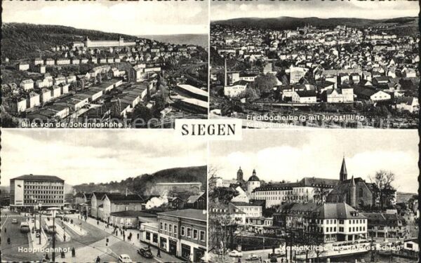 Siegen Westfalen Blick von Johanneshöhe Fischbacherberg