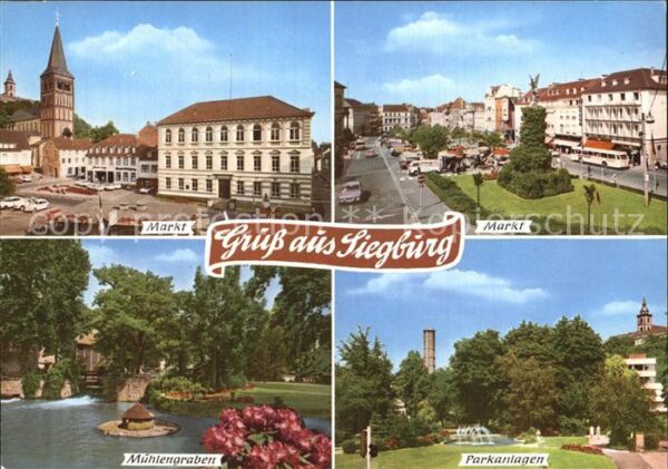 Siegburg Markt Parkanlagen Mühlengraben
