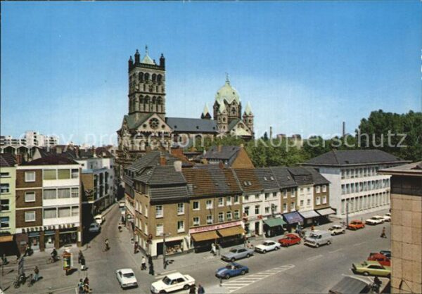 Neuss Markt Blick auf Münster