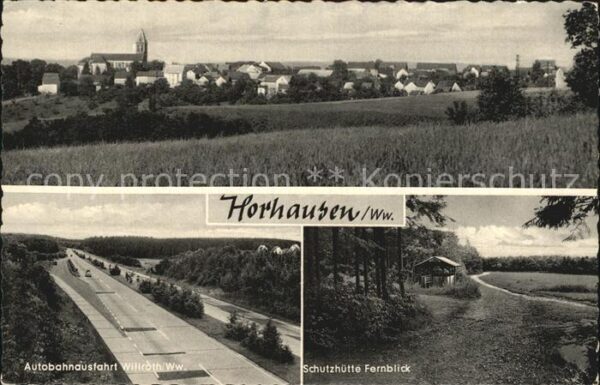 Horhausen Westerwald Autobahnausfahrt Willroth Schutzhütte F