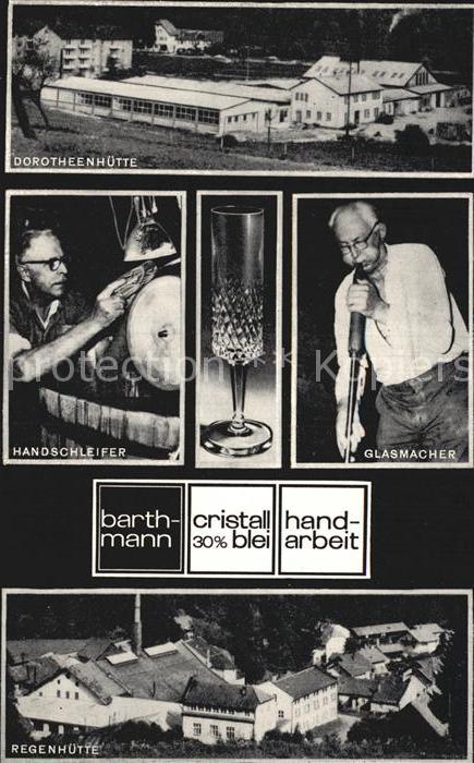Regenhuette Bayerisch Eisenstein Dorotheenhütte Handschleifer Glasmacher