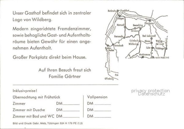Wildberg Schwarzwald Gasthof Krone – Bild 2
