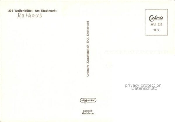 Wolfenbuettel Stadtmarkt Rathaus – Bild 2