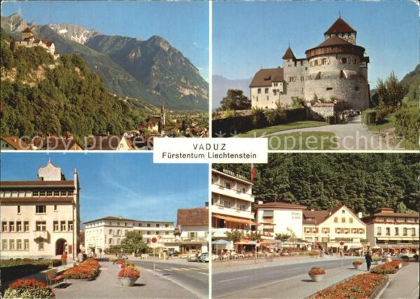 Vaduz Schloss Stadtansichten