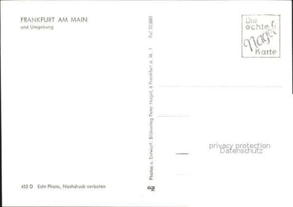Frankfurt Main Touristische Karte – Bild 2