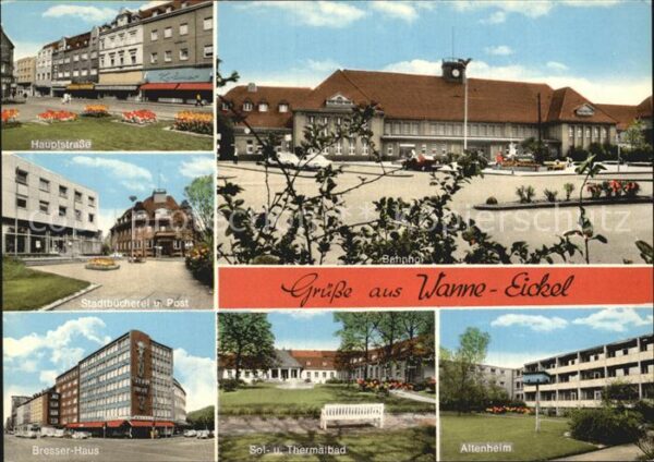 Wanne-Eickel Hauptstraße Stadtbücherei Post Bresser