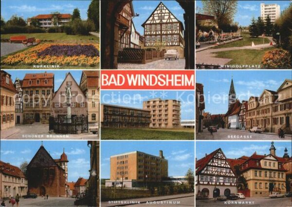 Bad Windsheim Kurklinik Minigolfplatz Brunnen Seegass