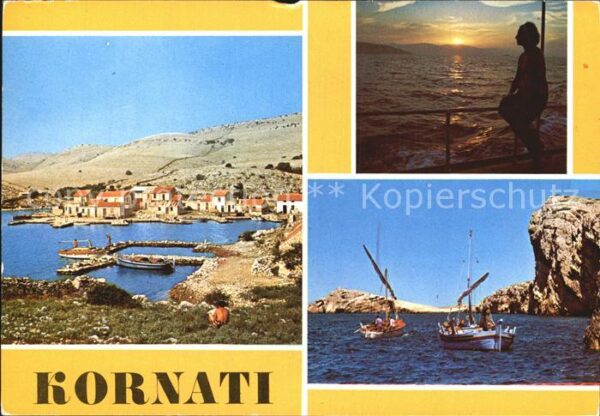 Kornati Hafen Abendstimmung