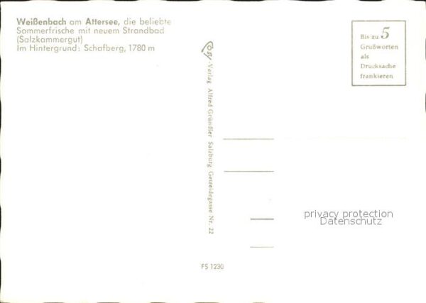 Weissenbach Attersee Panorama Schafberg – Bild 2