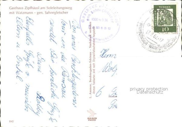 Watzmann Gasthaus Zipfhäusl Sahnegletscher – Bild 2