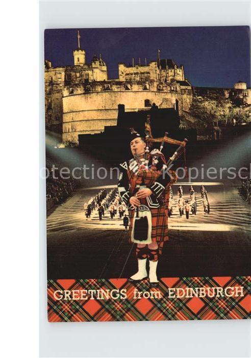 Edinburgh Scotland Schloss Dudelsack Schotte
