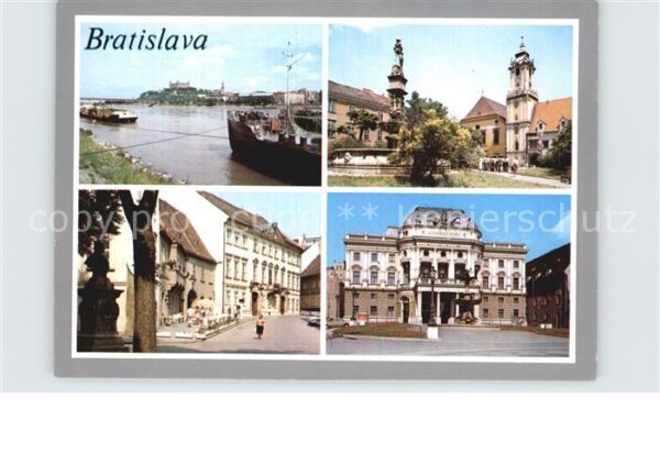 Bratislava Pressburg Pozsony Kirche Hafen Ortsansichten